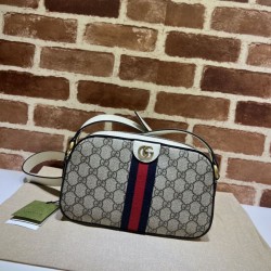 Fake Gucci Ophidia small shoulder bag 681064 Brown Replica