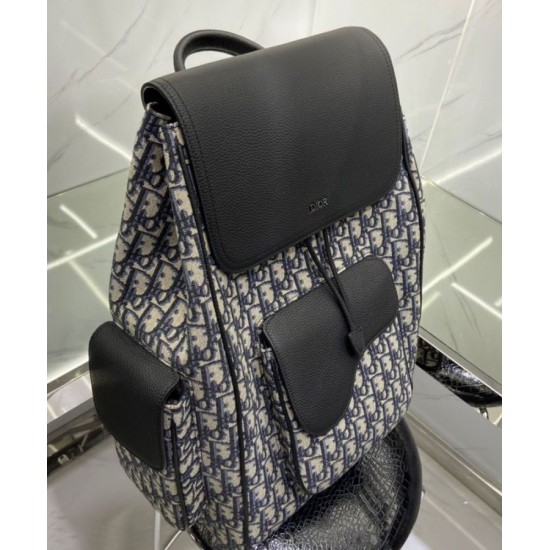 Fake Christian Dior Saddle Backpack Dark Blue Replica Fake Christian Dior Saddle Backpack Dark Blue Replica