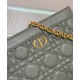 Fake Christian Dior Caro Zipped Pouch Green Replica Replica Christian Dior Caro Zipped Pouch Green
