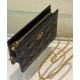 Replica Christian Dior Caro Zipped Pouch Black Fake Christian Dior Caro Zipped Pouch Black Replica