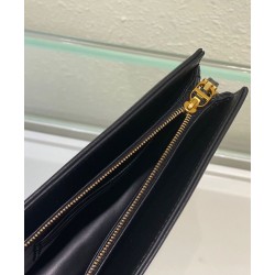 Replica Christian Dior Caro Zipped Pouch Black Fake Christian Dior Caro Zipped Pouch Black Replica