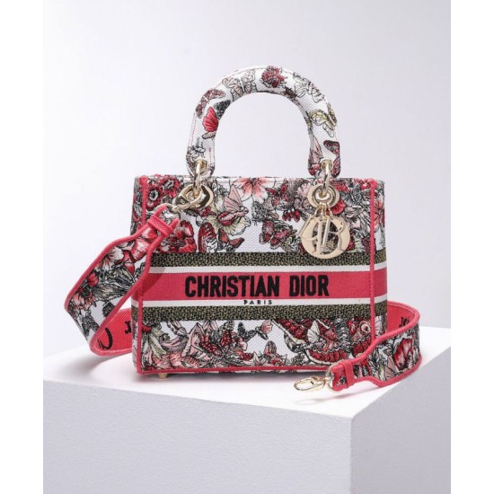 Replica Christian Dior Medium Lady D-Lite Bag Peachblow Replica Christian Dior Medium Lady D-Lite Bag Peachblow
