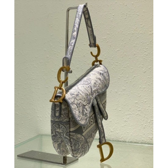 Replica Christian Dior Saddle Bag Gray Replica Christian Dior Saddle Bag Gray