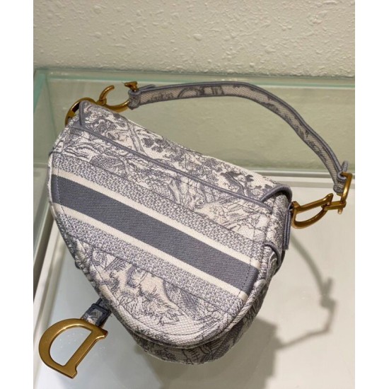 Replica Christian Dior Saddle Bag Gray Replica Christian Dior Saddle Bag Gray