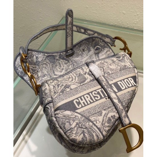 Replica Christian Dior Saddle Bag Gray Replica Christian Dior Saddle Bag Gray