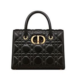 Fake Christian Dior Large St Honore Tote Black Replica