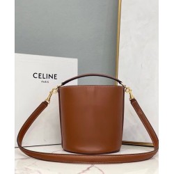 Fake  Celine Teen Bucket 16 197573 Coffee Replica