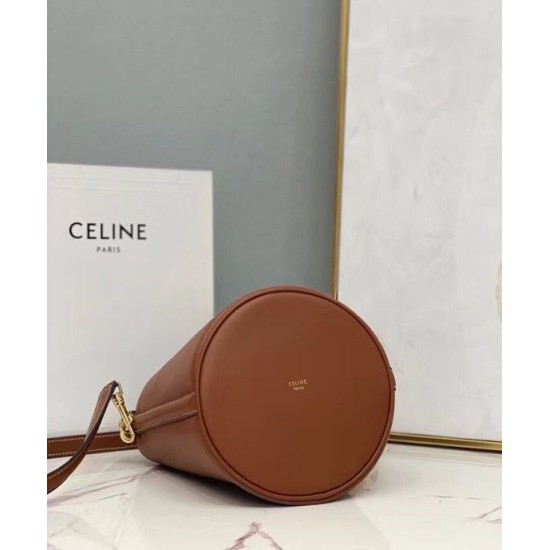 Fake  Celine Teen Bucket 16 197573 Coffee Replica