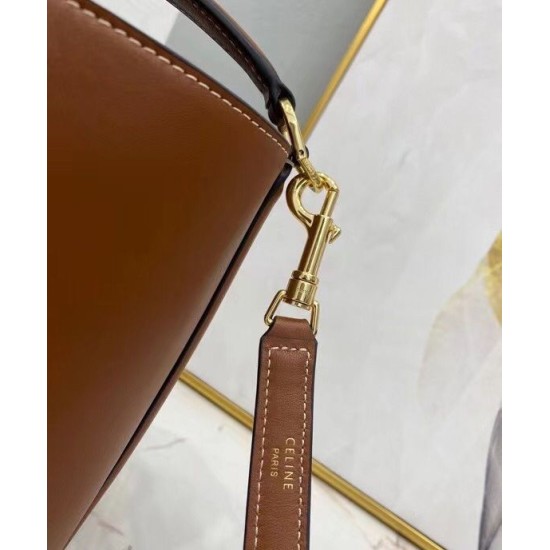 Fake  Celine Teen Bucket 16 197573 Coffee Replica