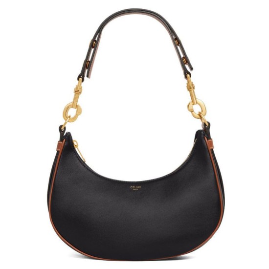 Replica Celine Medium Strap Ava Bag In Smooth Calfskin Black