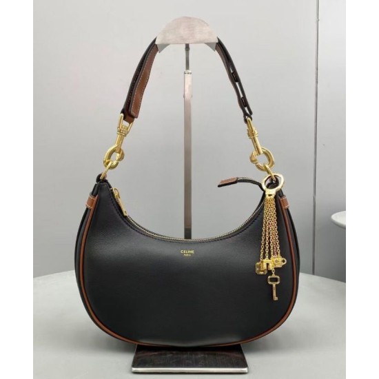 Replica Celine Medium Strap Ava Bag In Smooth Calfskin Black