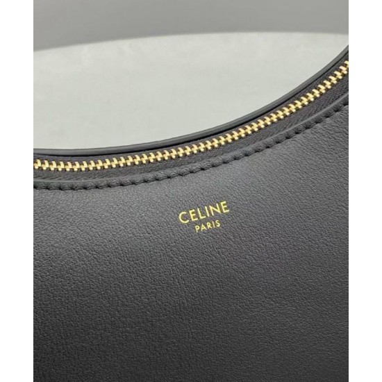 Replica Celine Medium Strap Ava Bag In Smooth Calfskin Black