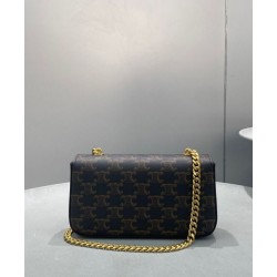 Replica Celine Chain Shoulder Bag Triomphe In Triomphe Canvas Coffee Replica Celine Chain Shoulder Bag Triomphe In Triomphe Canvas Coffee