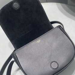 Replica Celine Folco Cuir Triomphe 198263 Black