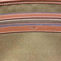 Replica Celine Horizontal Cabas In Triomphe Canvas And Calfskin Coffee