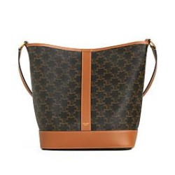 Fake Celine Medium Bucket Brown Replica