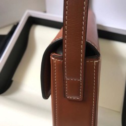 Fake Celine Triomphe Shoulder Bag 194143 Coffee Replica