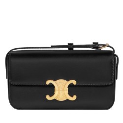 Replica Celine Triomphe Shoulder Bag 194143 Black