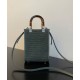 Replica Mini Sunshine Shopper FF Fabric Mini Bag 8BS051 Green Fake Mini Sunshine Shopper FF Fabric Mini Bag 8BS051 Green Replica