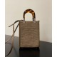 Replica Mini Sunshine Shopper FF Fabric Mini Bag 8BS051 Gray Fake Mini Sunshine Shopper FF Fabric Mini Bag 8BS051 Gray Replica