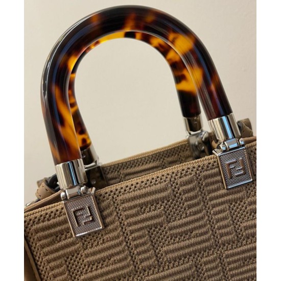 Replica Mini Sunshine Shopper FF Fabric Mini Bag 8BS051 Gray Fake Mini Sunshine Shopper FF Fabric Mini Bag 8BS051 Gray Replica