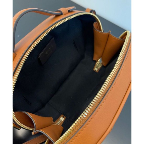 Fake Mini Camera Case Mini Bag 8BS058 Coffee Replica Replica Mini Camera Case Mini Bag 8BS058 Coffee