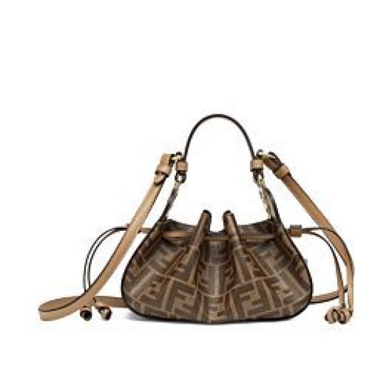 Replica Pomodorino FF Fabric Mini Bag 8BS059 Coffee Fake Pomodorino FF Fabric Mini Bag 8BS059 Coffee Replica