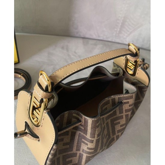 Replica Pomodorino FF Fabric Mini Bag 8BS059 Coffee Fake Pomodorino FF Fabric Mini Bag 8BS059 Coffee Replica