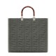 Replica Sunshine Medium FF Fabric Shopper Green Replica Sunshine Medium FF Fabric Shopper Green