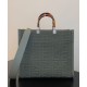 Replica Sunshine Medium FF Fabric Shopper Green Replica Sunshine Medium FF Fabric Shopper Green