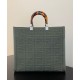 Replica Sunshine Medium FF Fabric Shopper Green Replica Sunshine Medium FF Fabric Shopper Green