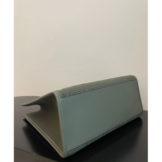 Replica Sunshine Medium FF Fabric Shopper Green Replica Sunshine Medium FF Fabric Shopper Green