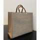 Replica Sunshine Medium FF Fabric Shopper Gray Replica Sunshine Medium FF Fabric Shopper Gray