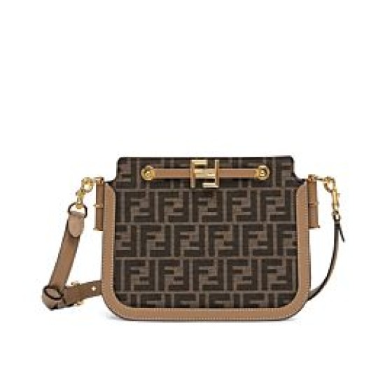 Replica Touch FF Fabric Bag 8BT349 Coffee Fake Touch FF Fabric Bag 8BT349 Coffee Replica