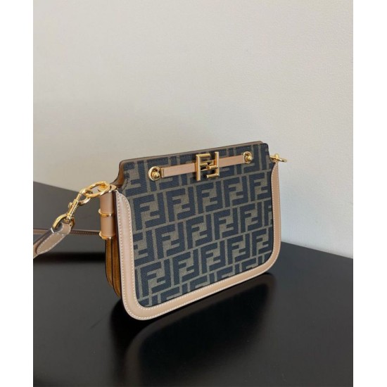 Replica Touch FF Fabric Bag 8BT349 Coffee Fake Touch FF Fabric Bag 8BT349 Coffee Replica