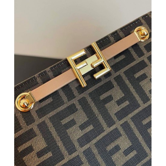 Replica Touch FF Fabric Bag 8BT349 Coffee Fake Touch FF Fabric Bag 8BT349 Coffee Replica