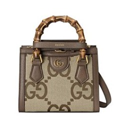 Replica Gucci Diana Jumbo GG Mini Tote Bag 655661 Dark Coffee