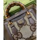 Replica Gucci Diana Jumbo GG Mini Tote Bag 655661 Dark Coffee