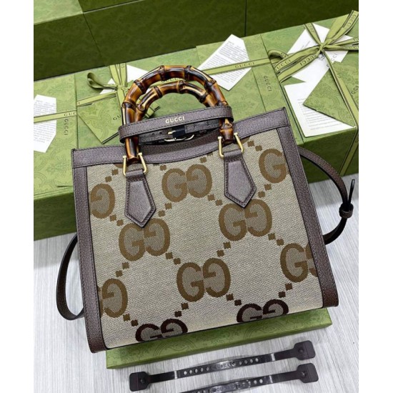 Replica Gucci Diana Jumbo GG Small Tote Bag 660195 Dark Coffee Replica Gucci Diana Jumbo GG Small Tote Bag 660195 Dark Coffee