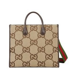 Fake Gucci Tote bag with jumbo GG 678839 Dark Coffee Replica
