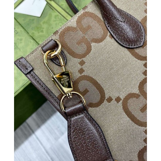 Fake Gucci Tote bag with jumbo GG 678839 Dark Coffee Replica