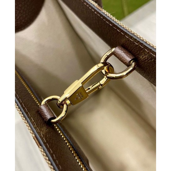 Fake Gucci Tote bag with jumbo GG 678839 Dark Coffee Replica