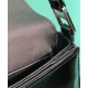 Fake Prada Brushed leather shoulder bag 1BD308 Black Replica Replica Prada Brushed leather shoulder bag 1BD308 Black