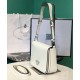 Fake Prada Brushed leather shoulder bag 1BD308 White Replica Fake Prada Brushed leather shoulder bag 1BD308 White Replica