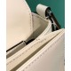Fake Prada Brushed leather shoulder bag 1BD308 White Replica Fake Prada Brushed leather shoulder bag 1BD308 White Replica