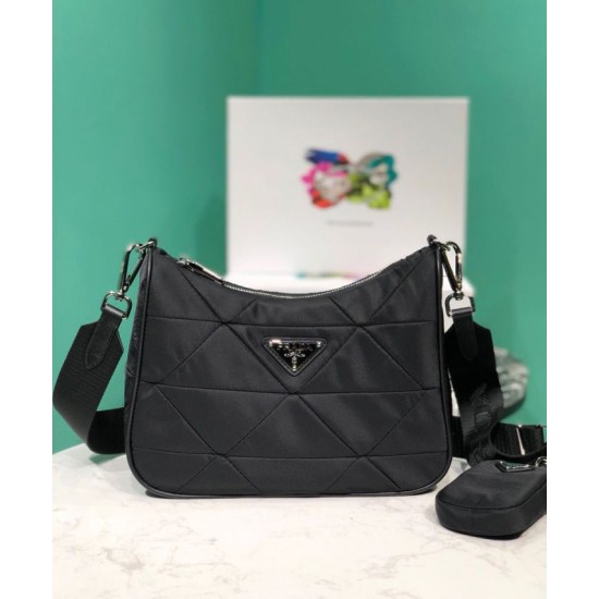 Replica Prada Padded nylon shoulder bag 1BC151 Replica Prada Padded nylon shoulder bag 1BC151