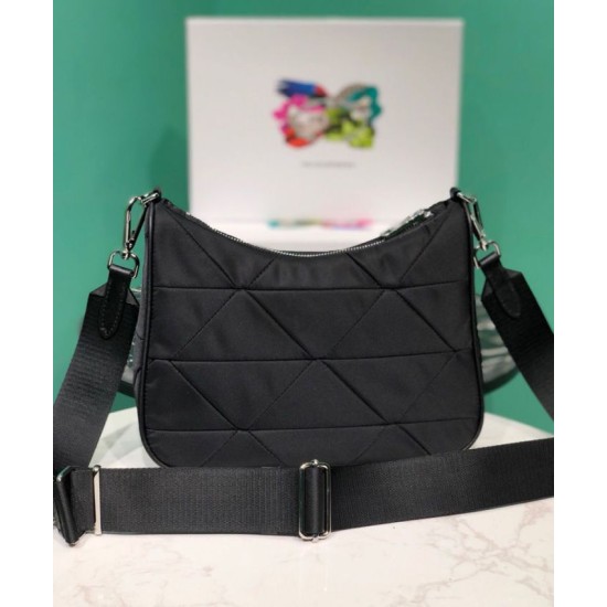 Replica Prada Padded nylon shoulder bag 1BC151 Replica Prada Padded nylon shoulder bag 1BC151