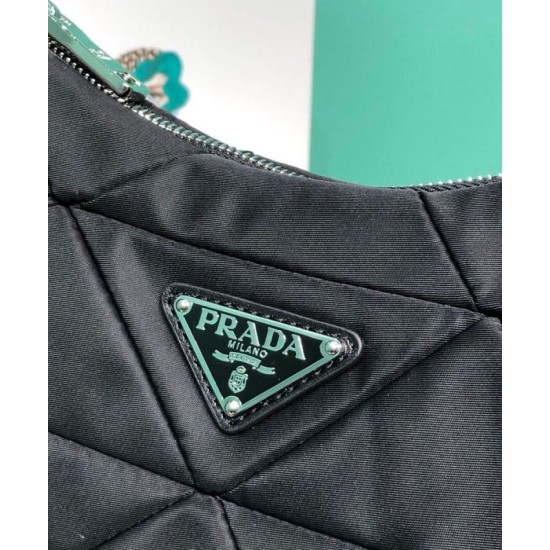 Replica Prada Padded nylon shoulder bag 1BC151 Replica Prada Padded nylon shoulder bag 1BC151