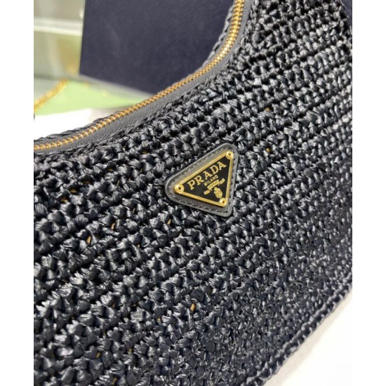 Replica Prada Re-Edition 2005 Raffia Bag 1BH204 Black Replica Prada Re-Edition 2005 Raffia Bag 1BH204 Black