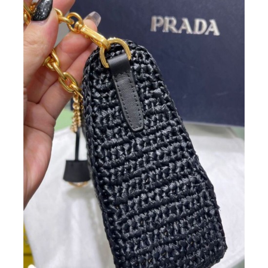 Replica Prada Re-Edition 2005 Raffia Bag 1BH204 Black Replica Prada Re-Edition 2005 Raffia Bag 1BH204 Black
